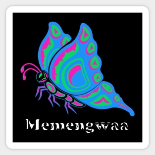 Memengwaa (Butterfly) Polysexual Pride Sticker